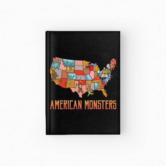 American Monsters Cryptid Monsters Myth Creatures Hardcover Journal