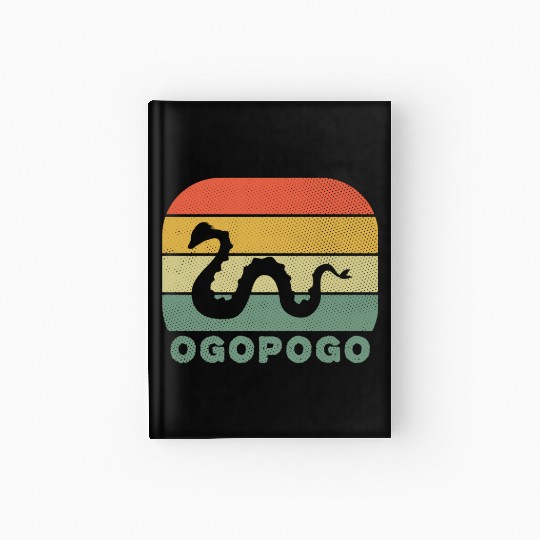 Ogopogo Retro Lake Monster Cryptid Hardcover Journal