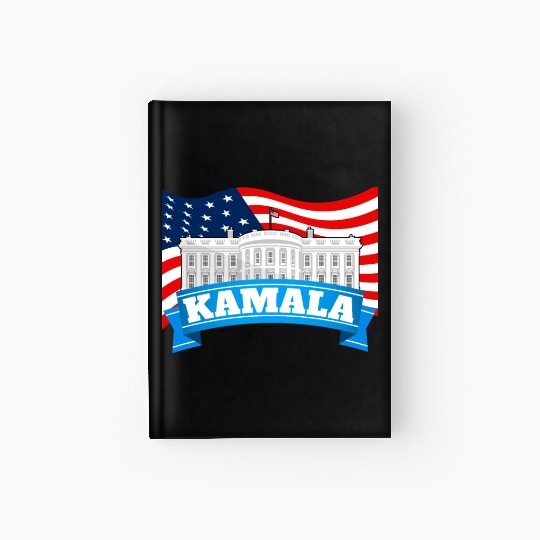 Kamala Harris 2024 For President White House Hardcover Journal
