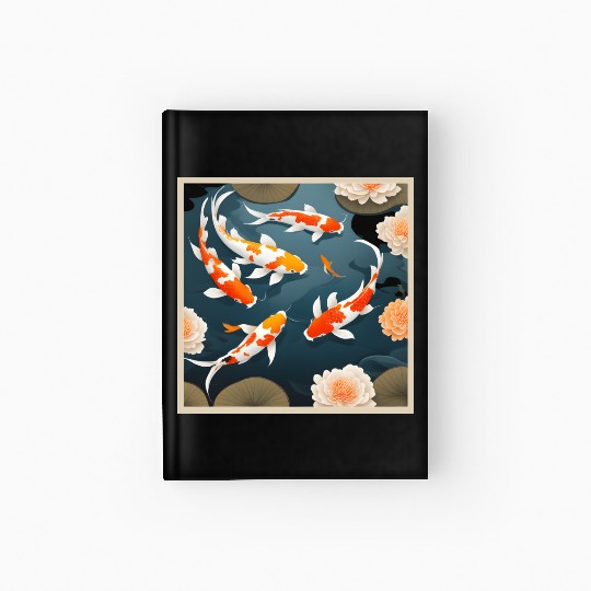 Koi Pond Hardcover Journal