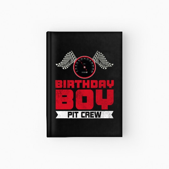 Birthday Boy Pit Crew Racing Race Car Costume Hardcover Journal