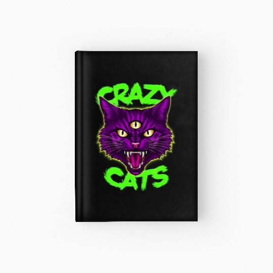 CRAZY CAT Hardcover Journal