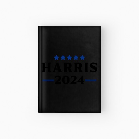 Kamala Harris 2024 Presidential Election Democrat Hardcover Journal