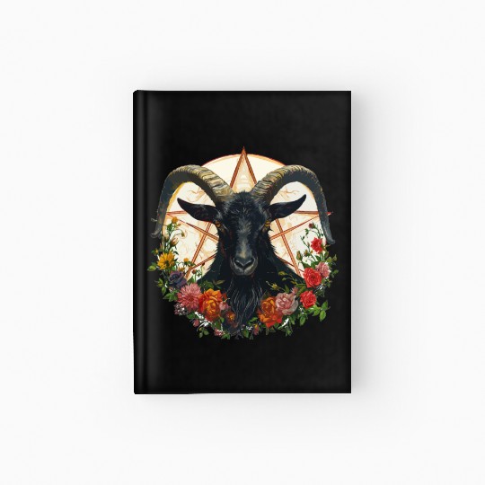 Goat Lucifer Occult Devil Satan For a Heavy Metal Hardcover Journal
