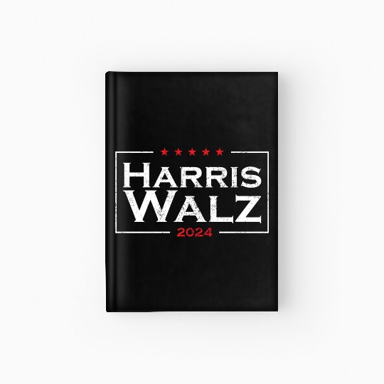 Harris & Walz 2024 USA election Hardcover Journal