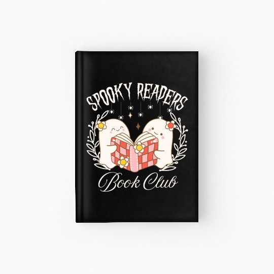 Spooky Readers Book Club -Halloween season Hardcover Journal