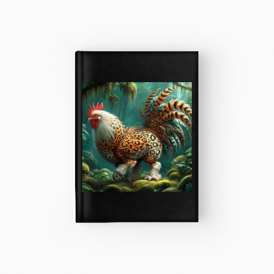 The chicken-leopard Hardcover Journal