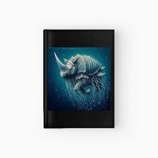 The jellyfish-rhino Hardcover Journal