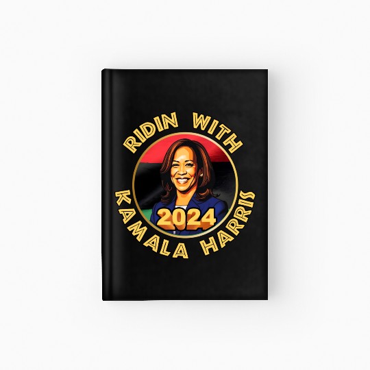 Black history Kamala Harris for president 2024 Hardcover Journal