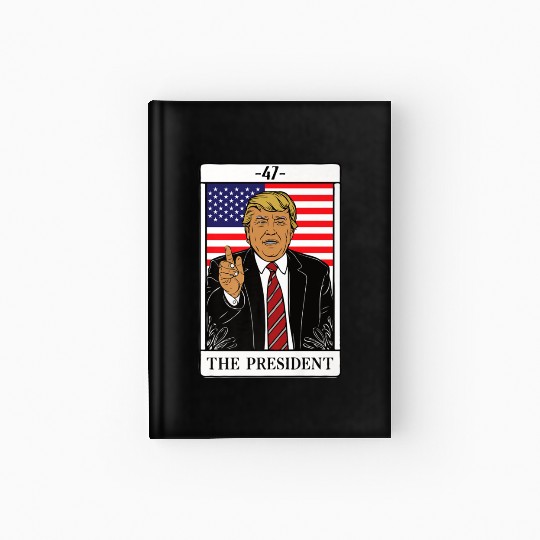 Trump 2024 The President Tarot Card 47 Premium Hardcover Journal