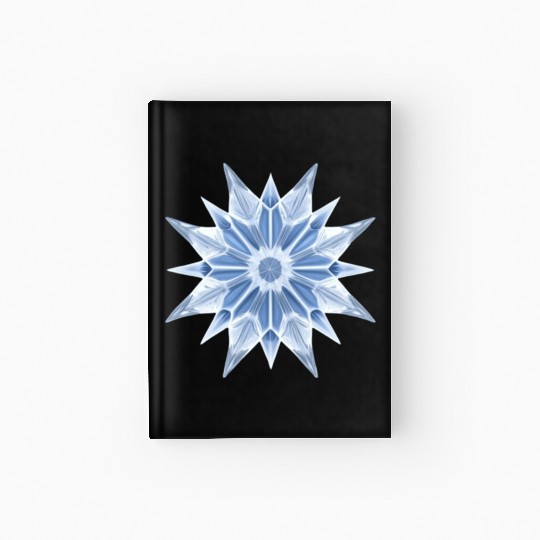 Ice Crystal Hardcover Journal