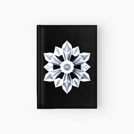 Ice Crystal Hardcover Journal