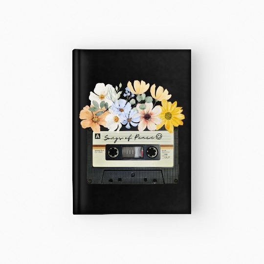 Songs of peace cassette tape Hardcover Journal