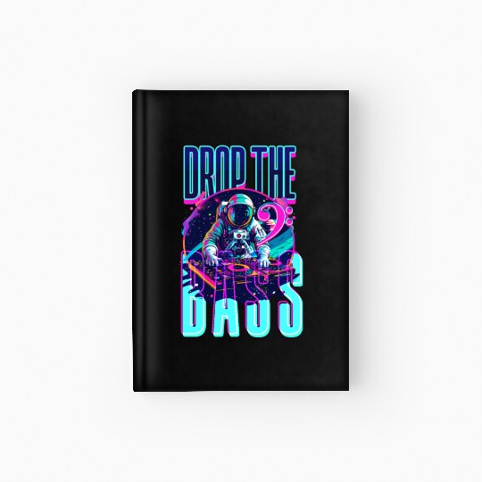 EDM Festival Drop The Bass Hardcover Journal