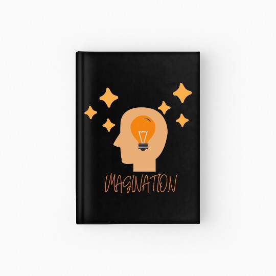 Imagination and Creative Mind with Lightbulb Hardcover Journal