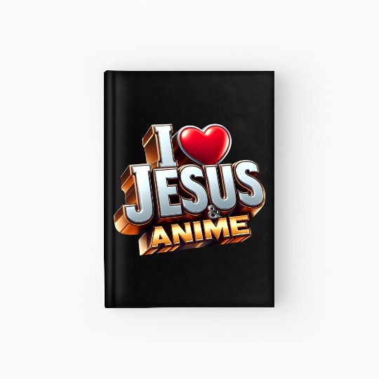 I Love Jesus & Anime Hardcover Journal