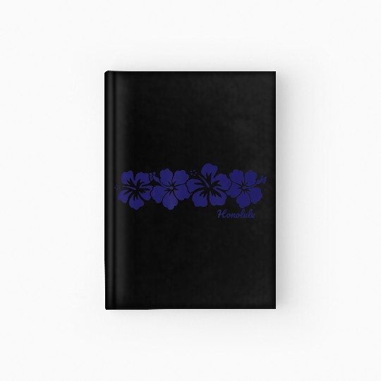 Honolulu Hawaii Hibiscus Flower Vacation Souvenir Hardcover Journal