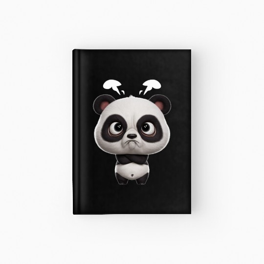 Cute Panda - Kawaii Angry Hardcover Journal