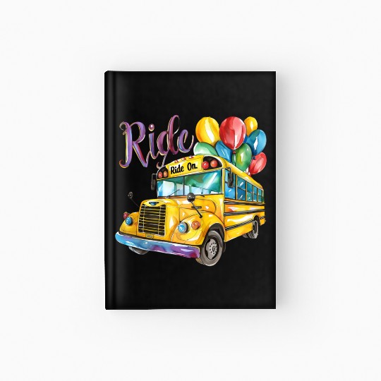 "Back-to-School Ride: Colorful School Bus" Hardcover Journal