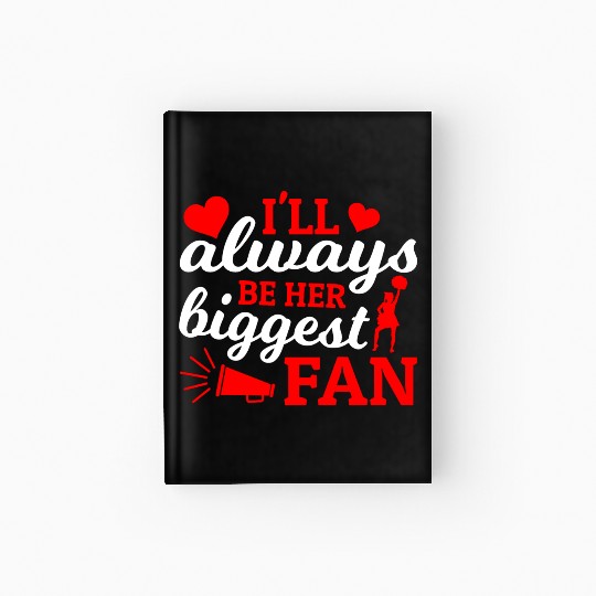 Always Her Fan Cheer Mom Cheerleading Mother's Day Hardcover Journal