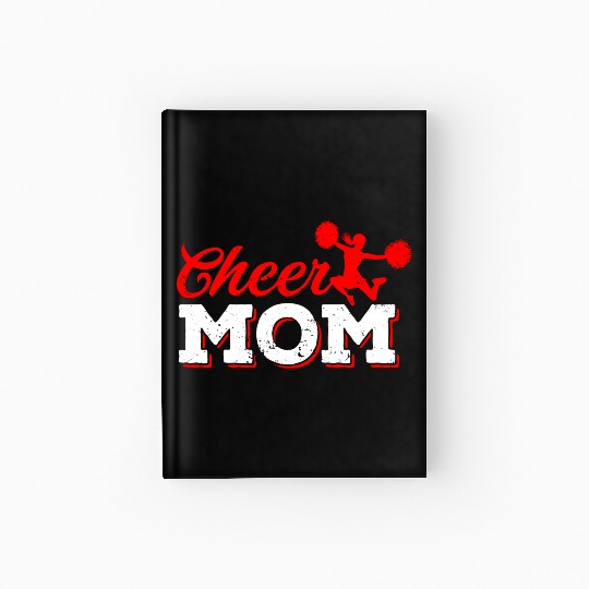 Cheer Mom Funny Cheerleading Mommy Mother's Day Hardcover Journal
