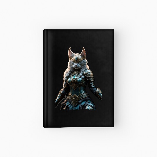 Valkyrie cat (Viking cat) Valhalla calling Hardcover Journal