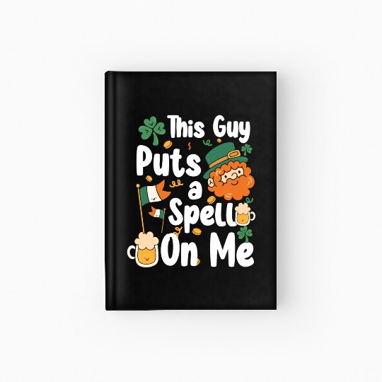 Irish Pub Shamrock Gold Belfast Hardcover Journal