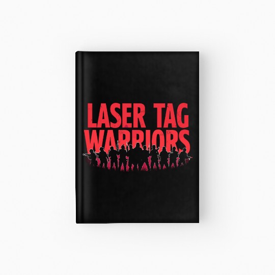 Laser Tag Champion Retro Gamer Night Out Team Hardcover Journal