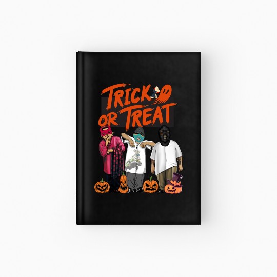 halloween trick or treat Hip Hop cholos Hardcover Journal