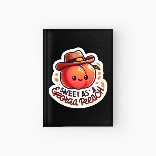 Sweet as a Georgia Peach Sticker Hardcover Journal