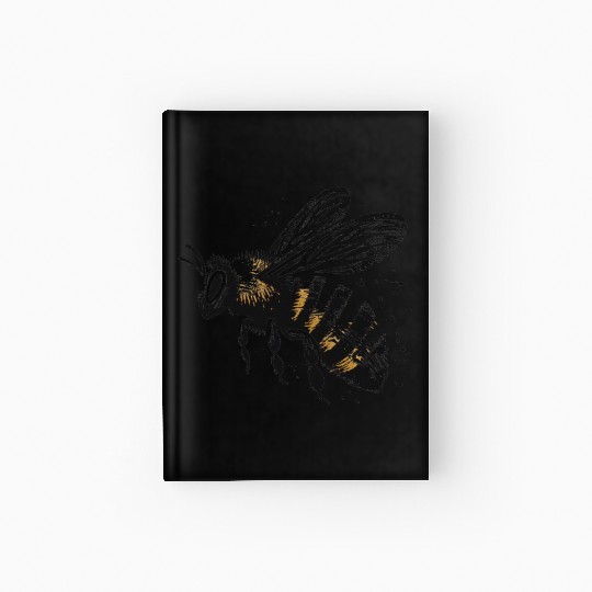 Honey Bee Insect Art 5 Hardcover Journal