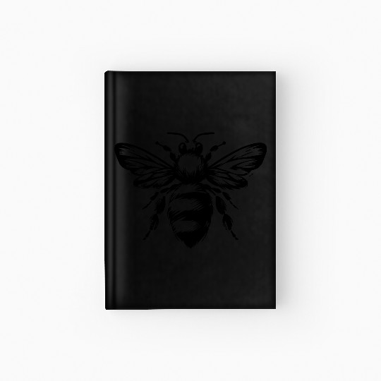 Honey Bee Insect Art Vector path4 Hardcover Journal