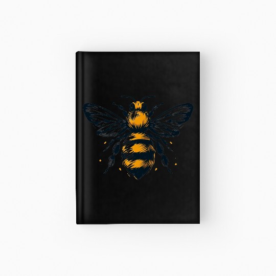 Honey Bee Insect Art 2 Hardcover Journal