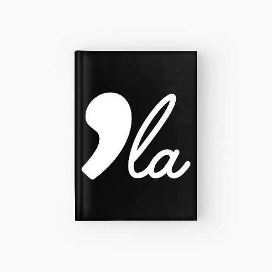 Comma La Kamala Harris White Election 2024 Hardcover Journal