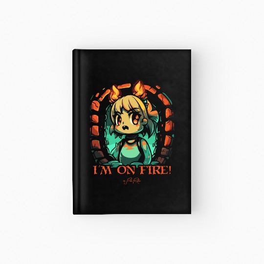 I Am on Fire in the Dungeon Hardcover Journal