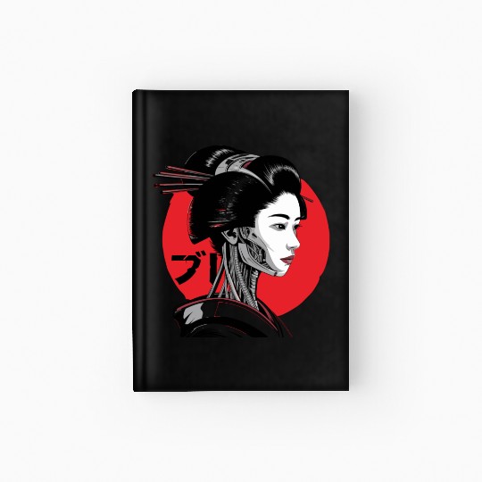 Cyberpunk Vaporwave Japanese Neon Street Art Hardcover Journal