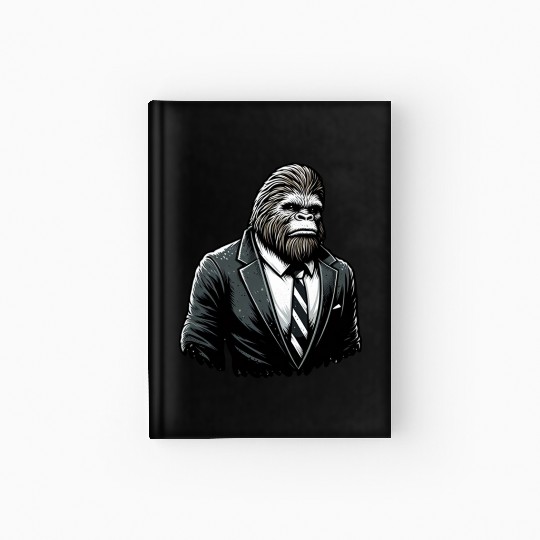 All Business Bigfoot - Funny Stylish Sasquatch Hardcover Journal
