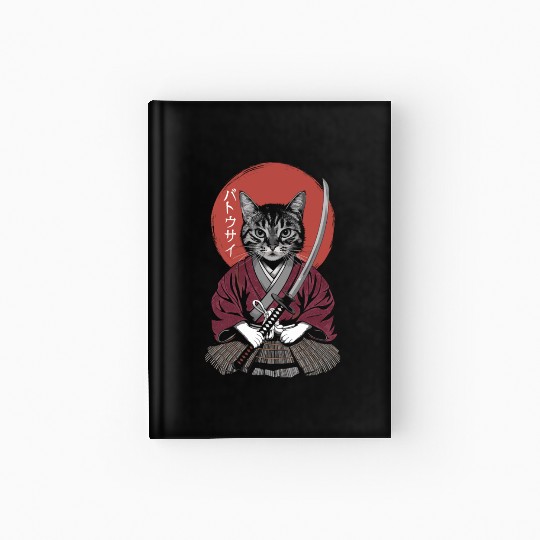 Neko Battousai Samurai Cat Classic Hardcover Journal