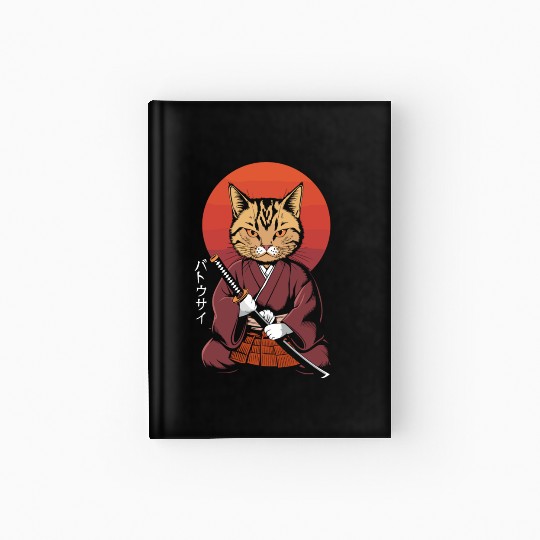 Neko Battousai Samurai Cat Classic Hardcover Journal