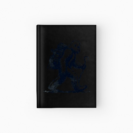 Bigfoot Hiking Lover Funny Design Hardcover Journal