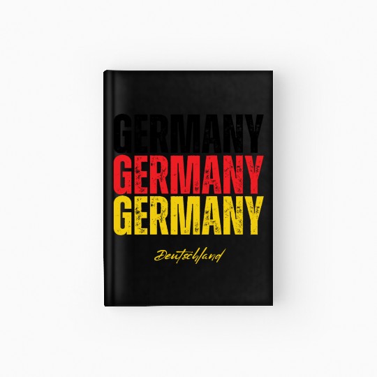 Germany flag, German pride Hardcover Journal