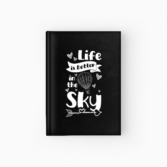 Hot Air Balloon Company Driving Sport Hardcover Journal