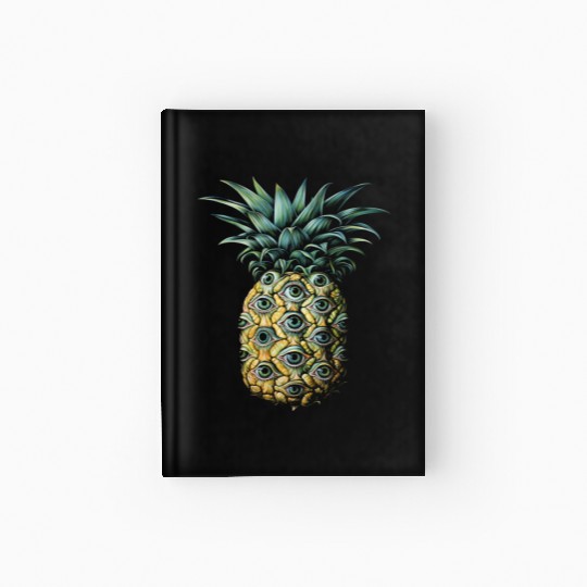 Weirdcore Aesthetic Pineapple Eyes Human Eyeball S Hardcover Journal