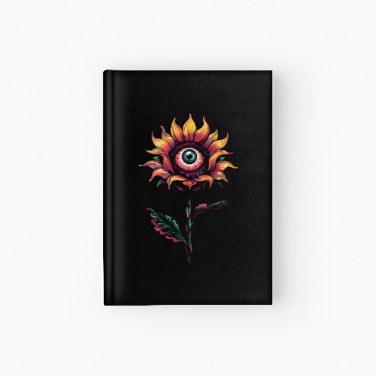 Weirdcore Aesthetic Flower Human Eyeball Strangeco Hardcover Journal