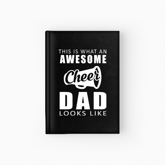 awesome cheer dad Hardcover Journal