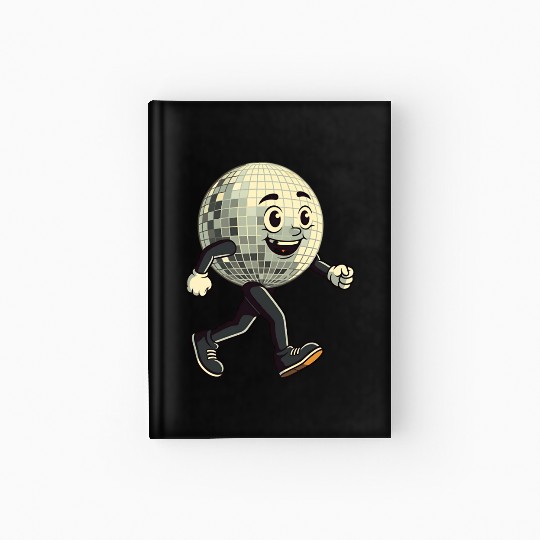 Disco Ball Walking - Retro Funk in Motion Hardcover Journal