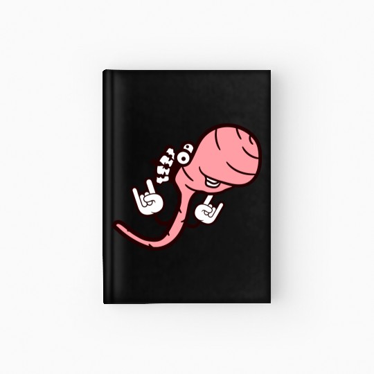Cute Cool Worm Crown King Party Animal Fun Monster Hardcover Journal