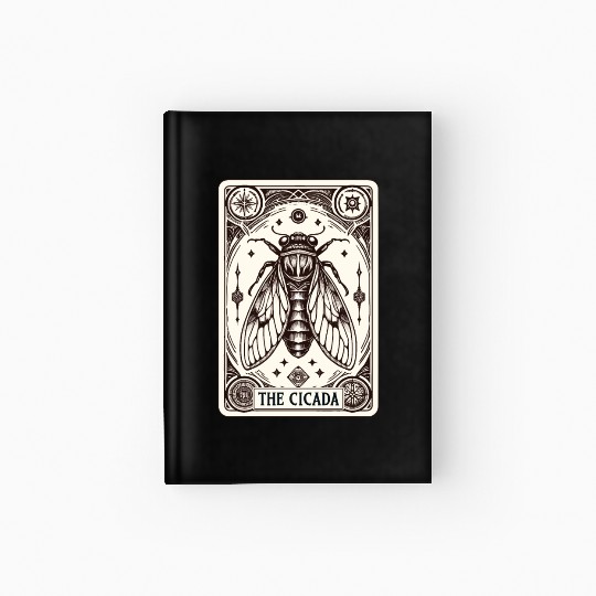 Cicada Tarot Card Brood Emergence Hardcover Journal