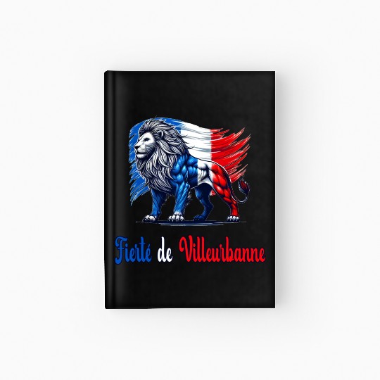 The pride of Villeurbanne flag design Hardcover Journal