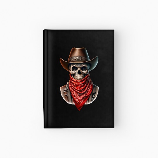 Outlaw Cowboy Skull Hardcover Journal